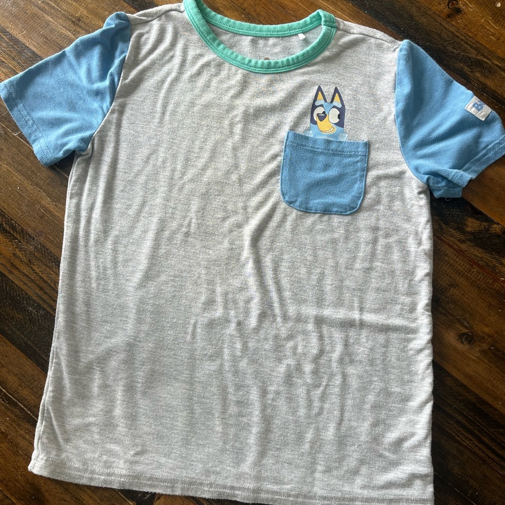Kids' Gray and Blue T-Shirt